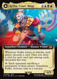 Kefka, Court Mage // Kefka, Ruler of Ruin Final Fantasy Bordless